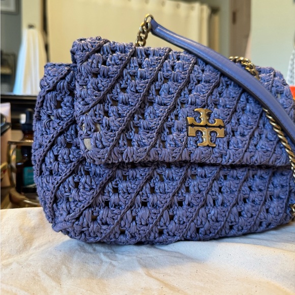 Tory burch Kira Straw Crochet Small Convertible Shoulder Bag - Picture 2 of 15